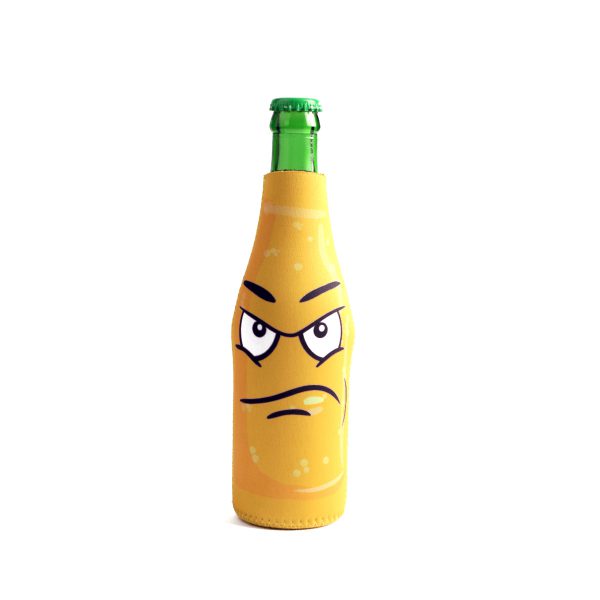 6 pack funny quotes & cartoon, Bottle Sleeve Covers, Yellow - Item #6B-YFC - Image 5