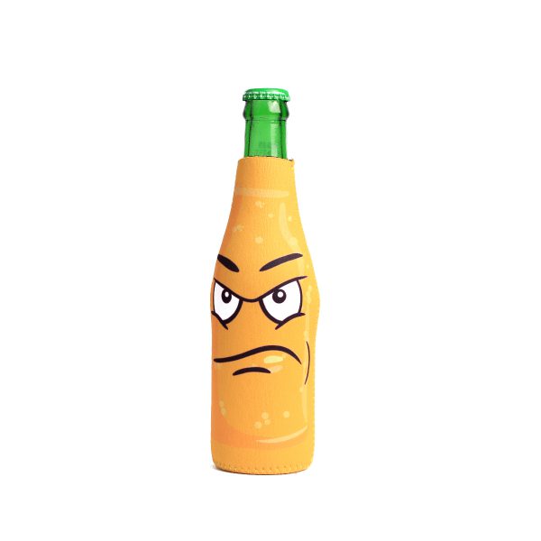 6 pack funny quotes & cartoon, Bottle Sleeve Covers, Yellow - Item #6B-YFC - Image 6
