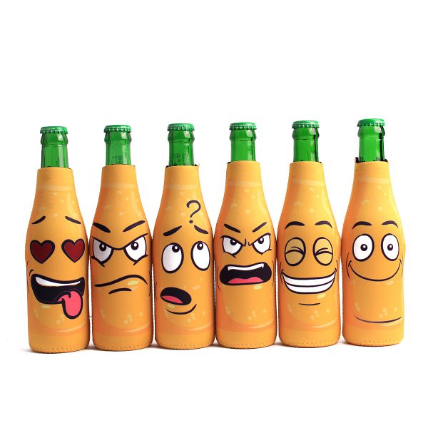 6 pack funny quotes & cartoon, Bottle Sleeve Covers, Yellow - Item #6B-YFC - Image 17