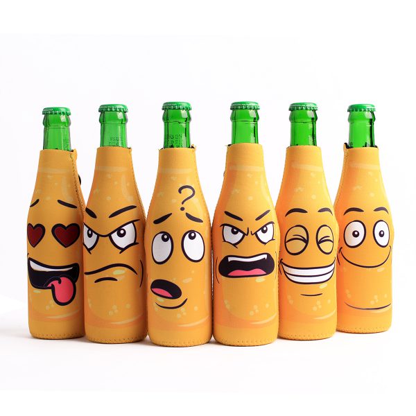 6 pack funny quotes & cartoon, Bottle Sleeve Covers, Yellow - Item #6B-YFC - Image 18
